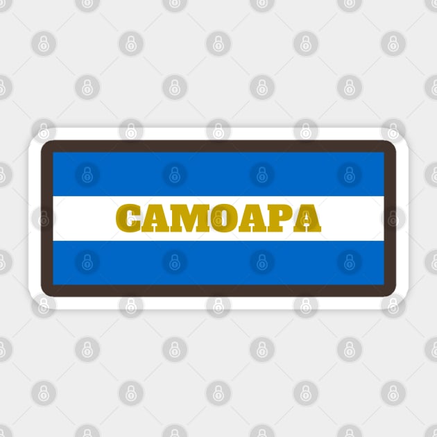 Camoapa City in Nicaraguan Flag Colors Sticker by aybe7elf